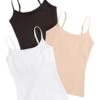 PACT Organic Cotton Shelf Bra Camisole 3-Pack -Clothing Store 61a6MFuTf2L. AC SR736920