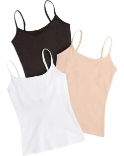 PACT Organic Cotton Shelf Bra Camisole 3-Pack