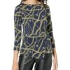 MICHAEL Michael Kors Chain Twist 3/4 Sleeve Top 1 MICHAEL Michael Kors Chain Twist 3/4 Sleeve Top -Clothing Store 819O8ydNpML. AC SR736920